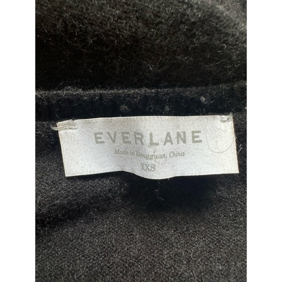 Everlane Black Cashmere V-Neck Sweater sz XXS - Picture 4 of 4